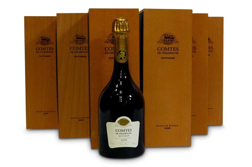 Lot 59 - Taittinger Comtes de Champagne Blanc de Blancs Brut, Champagne 2005 gift pack