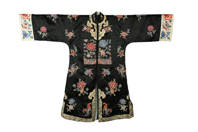 Lot 615 - THREE CHINESE EMBROIDERED SILK GARMENTS.