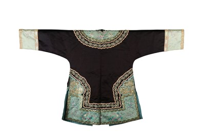 Lot 615 - THREE CHINESE EMBROIDERED SILK GARMENTS.