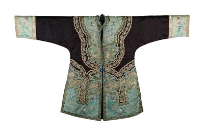 Lot 615 - THREE CHINESE EMBROIDERED SILK GARMENTS.