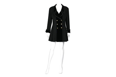 Lot 427 - Chanel Boutique Black Double Breasted Jacket