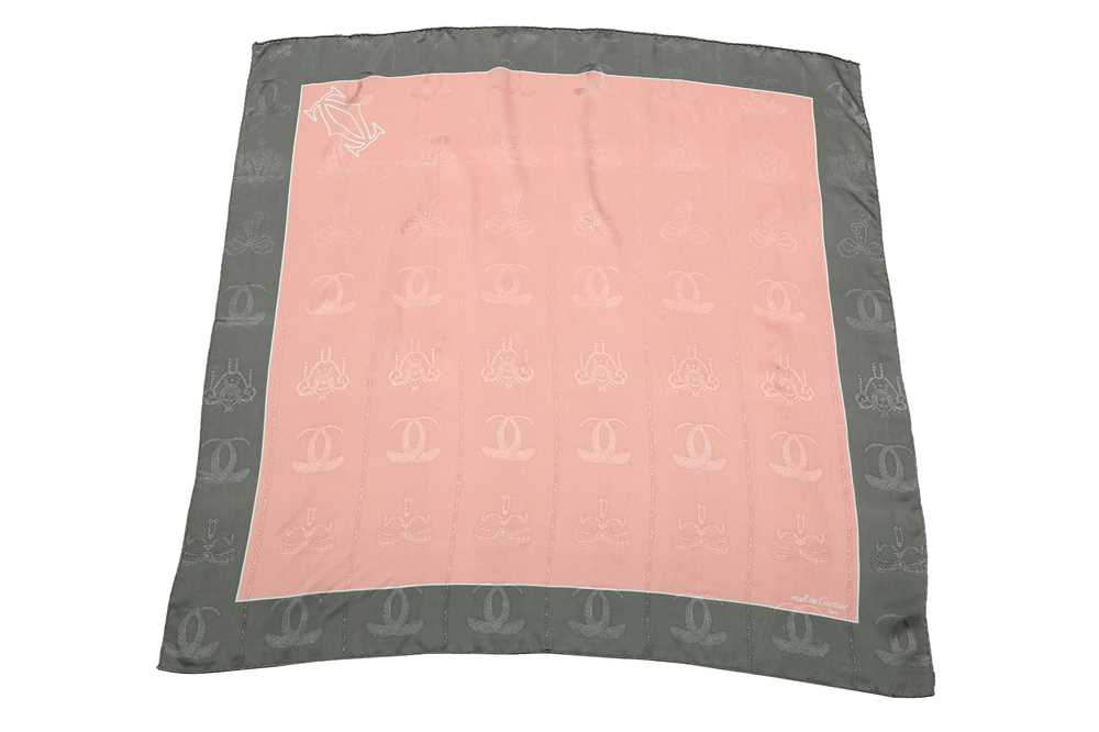 Lot 28 - Chanel Pink Silk Scarf