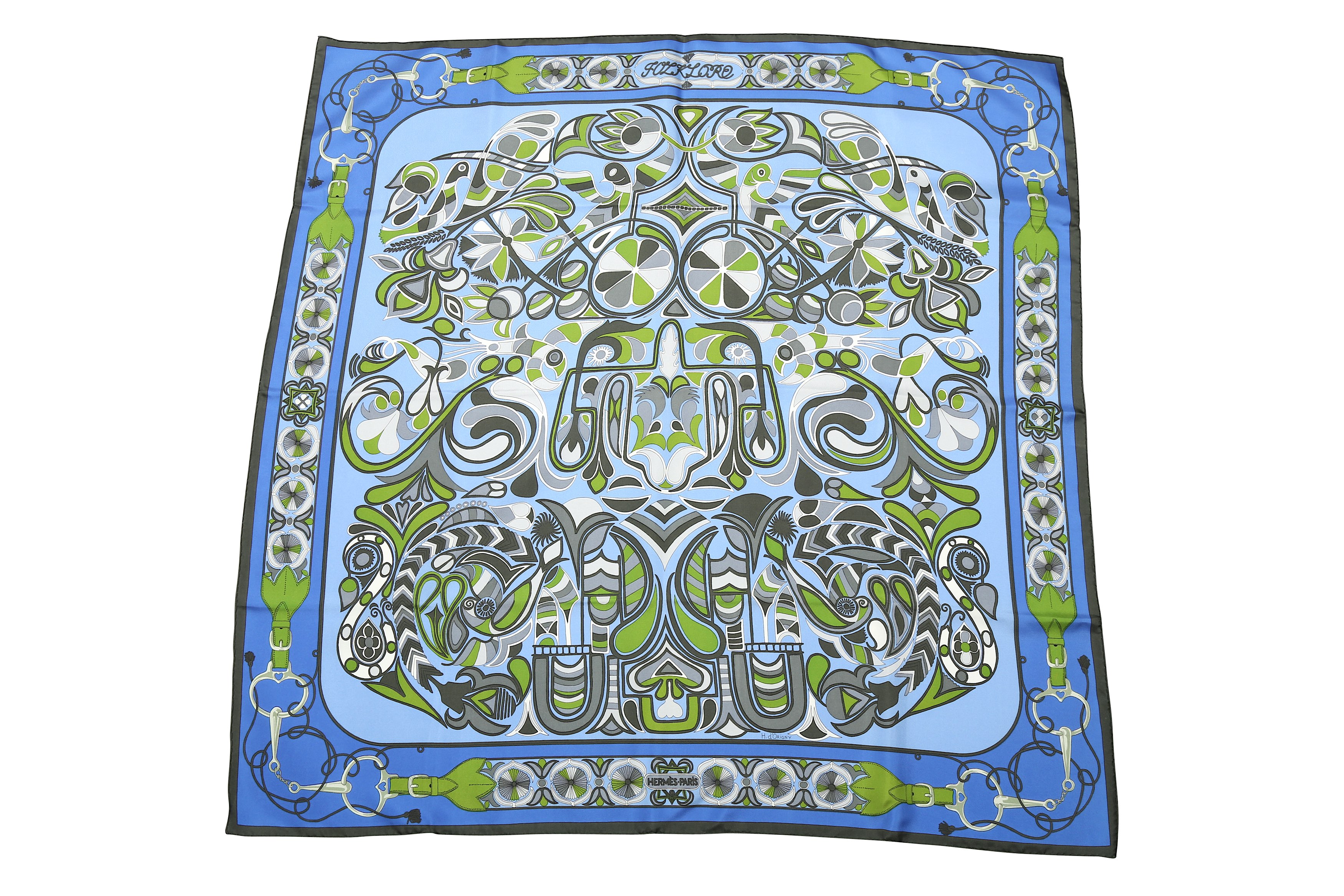 Hermes folklore scarf Clearance
