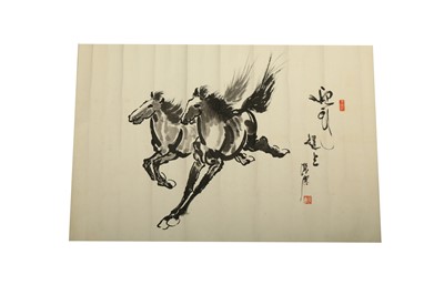 Lot 676 - FOUR CHINESE HANGING SCROLL PAINTINGS OF ANIMALS