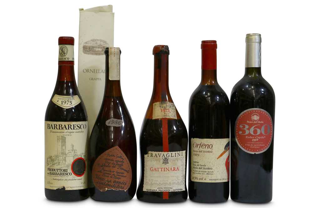Lot 578 A Selection Of Italian Wines And Grappa