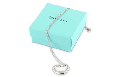 Lot 126 - A heart pendant necklace, by Elsa Peretti for Tiffany & Co.
