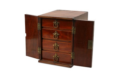 Lot 468 - A late 19th Century mahogany miniature or apprentice piece cabinet