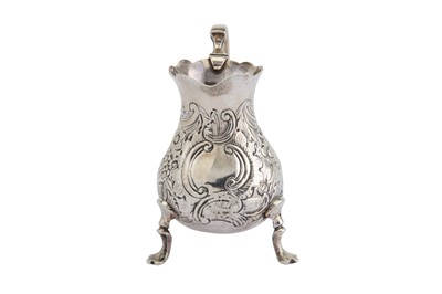 Lot 421 - Mixed group - A George III sterling silver cream jug, London 1753 by David Mowden