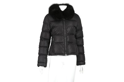 Lot 525 - Prada Black Down Quilted Jacket - Size 42