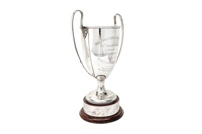 Lot 417 - Agricultural interest - A George V sterling silver trophy, London 1934 by Robert Pringle & Sons