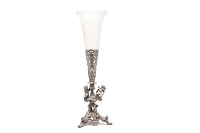 Lot 398 - A Victorian silver plated (EPNS) figural epergne, circa 1870