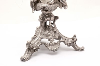 Lot 398 - A Victorian silver plated (EPNS) figural epergne, circa 1870