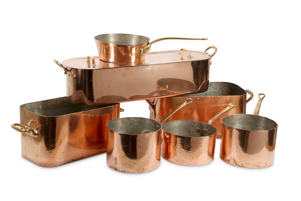Lot 532 - A COLLECTION OF COPPER COOKWARE