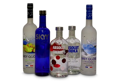 Lot 966 - Assorted Prestige Vodka