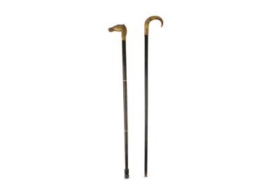 Lot 459 - Two early 20th Century walking sticks
