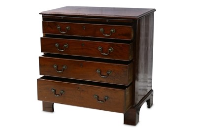 Lot 310 - A late 18th Century George III mahogany bachelors chest
