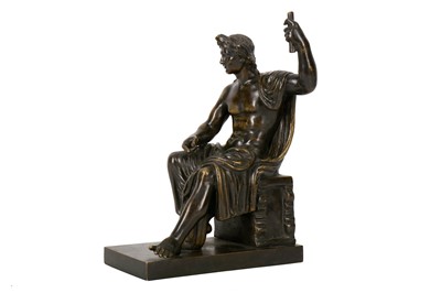 Lot 207 - An early 20th century patinated bronze figure of a Roman emperor