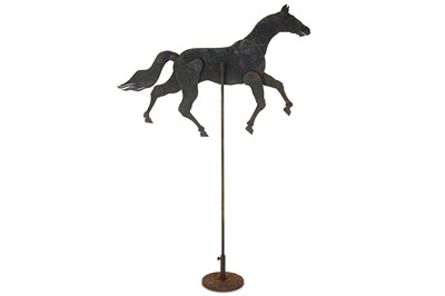 Lot 104 - A RARE 20TH CENTURY IRON ARTICULATED LAY FIGURE OF A HORSE