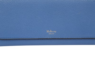 Lot 108 - Mulberry Porcelain Blue Leather Long Wallet