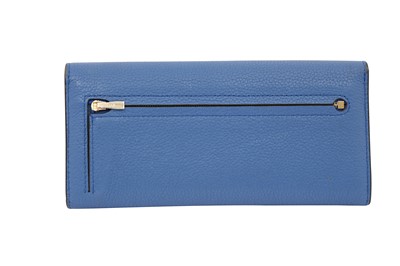 Lot 108 - Mulberry Porcelain Blue Leather Long Wallet