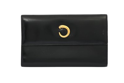 Lot 476 - Cartier Black Panthere Trifold Long Wallet