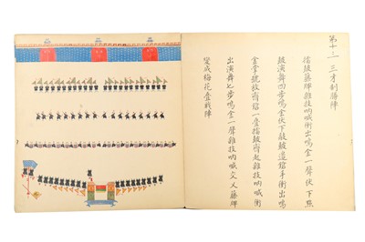 Lot 407 - A CHINESE ALBUM OF MILITARY PARADES.