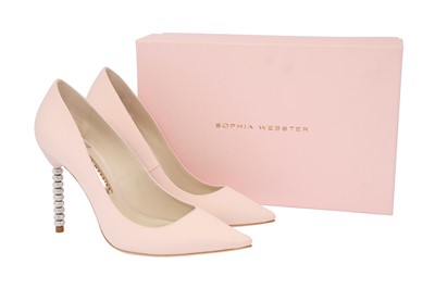 Lot 34 - Sophia Webster Baby Pink Coco Crystal Pump - Size 40