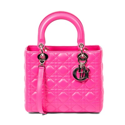 Lot 39 - Christian Dior Bubblegum Pink Medium Lady Dior