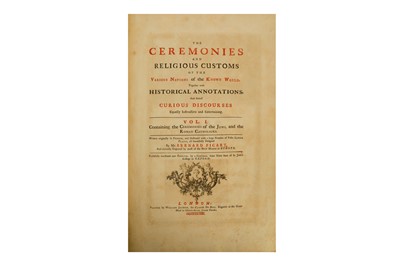 Lot 93 - Picart (Bernard) The Ceremonies and Religious Customs and Customs