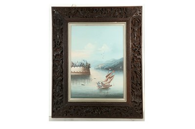 Lot 126 - THREE CHINESE 'WATERY LANDSCAPE' PAINTINGS.