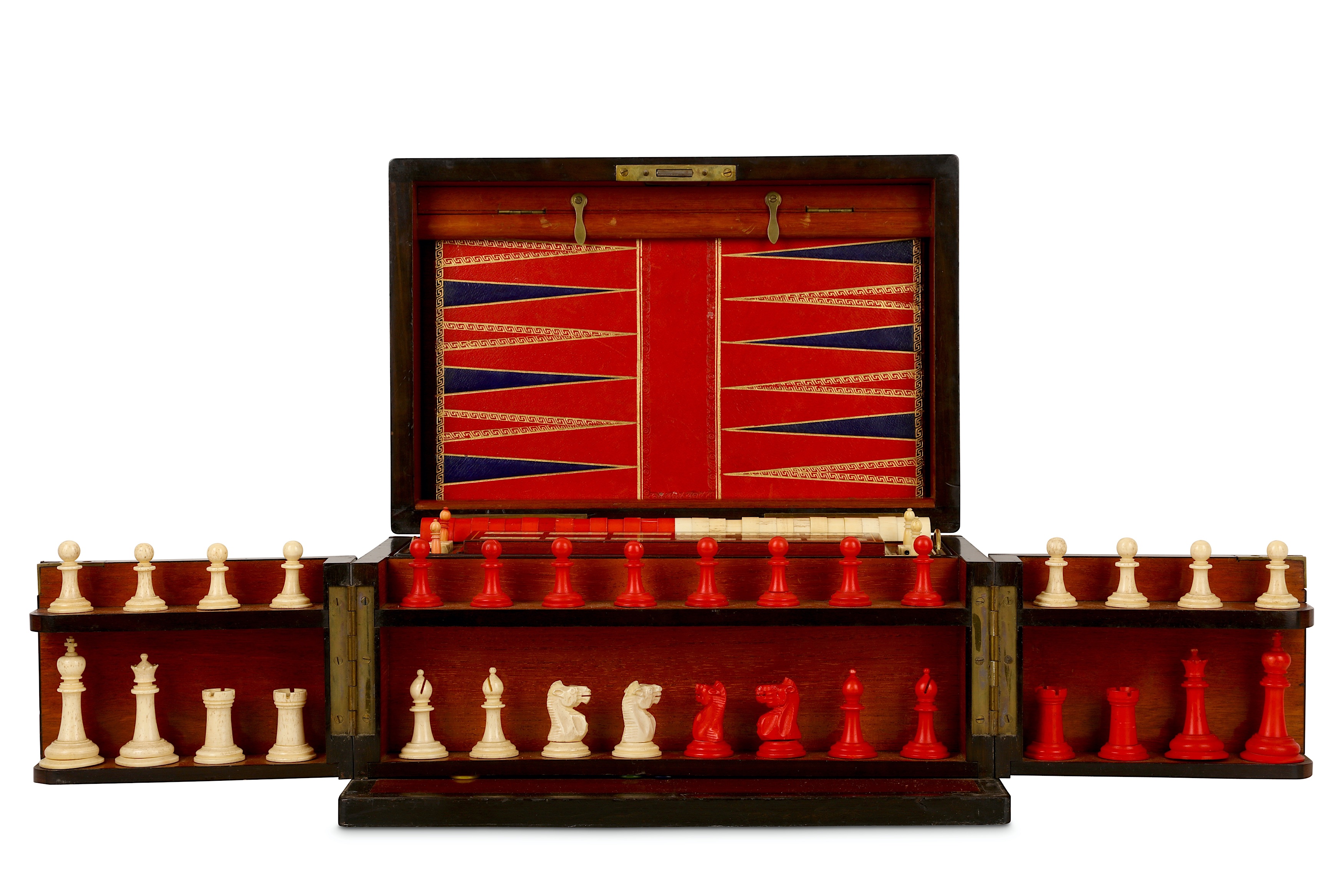 Lot 126 - A VICTORIAN COROMANDEL GAMES COMPENDIUM