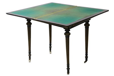 Lot 561 - An Edwards & Roberts Aesthetic Movement ebonised card table