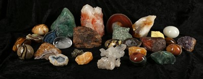 Lot 37 - A small collection of mineral crystals and...