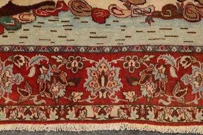 Lot 65 - A  VERY FINE ISFAHAN PICTORIAL RUG, CENTRAL PERSIA