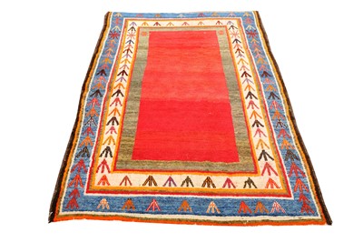 Lot 36 - AN UNUSUAL GABBEH RUG, SOUTH-WEST PERSIA