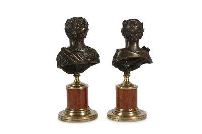 Lot 433 - Two 20th century bronzes, Ceaser and Tiberius