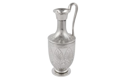 Lot 28 - An early Victorian sterling silver vase
