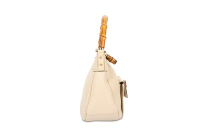 Lot 119 - Gucci Beige Calfskin Bamboo Top Handle Bag