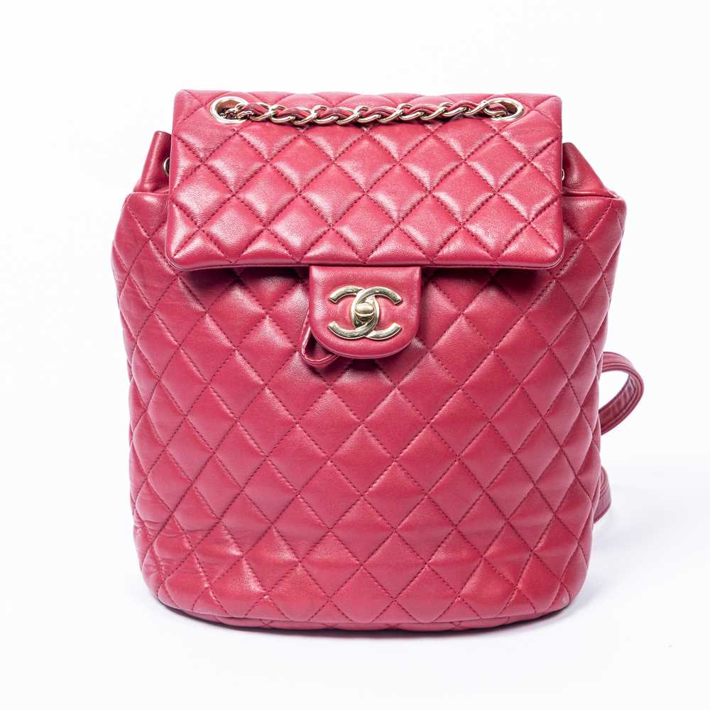 CHANEL Lambskin Quilted Small Urban Spirit Backpack Light Pink