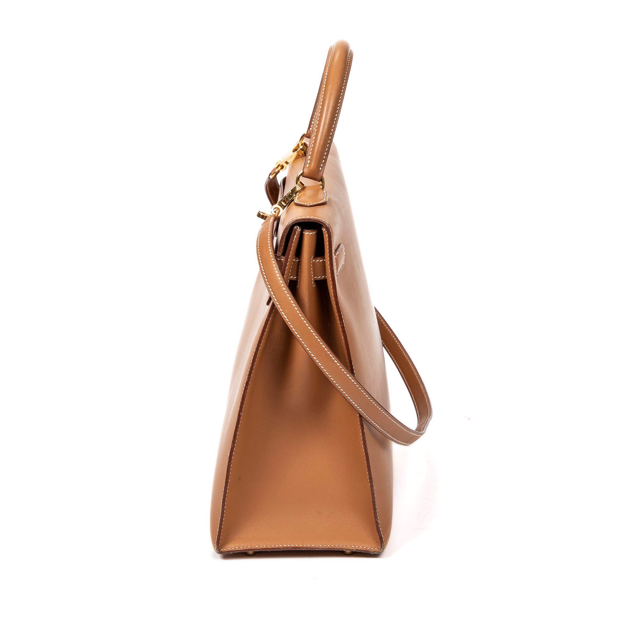 Lot 281 - Hermes Natural Chamonix Kelly Sellier 35