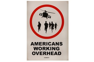 Lot 18 - Banksy (British, b.1974), 'Americans Working Overhead'