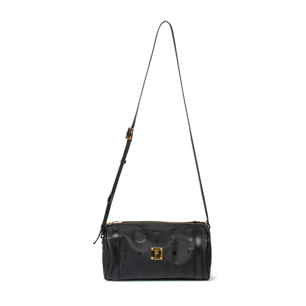 mcm black sling bag