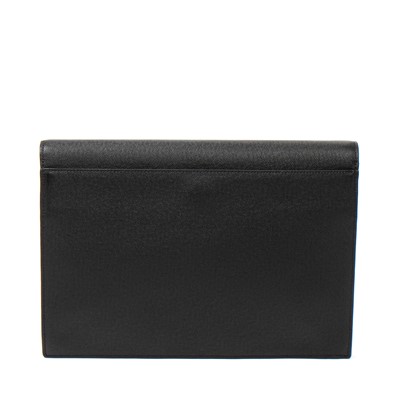 Lot 370 - MCM Black Small Leather Brick Document Case