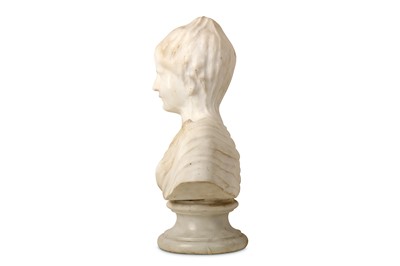 Lot 22 - A MARBLE BUST OF A VEILED LADY IN THE STYLE OF RAFFAELE MONTI