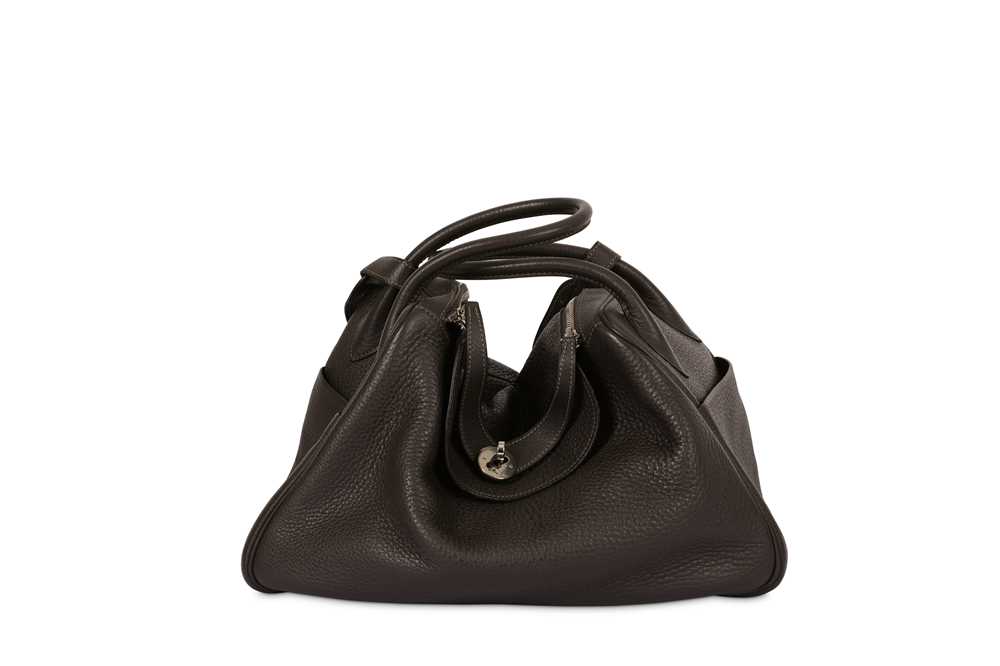 Lot 207 - Hermes Graphite Clemence Lindy 35