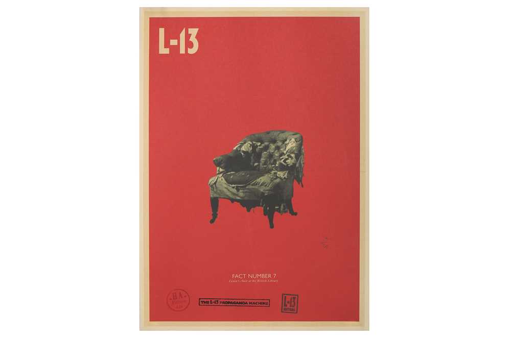Lot 409 - L-13 Artists, 'The L-13 Propaganda Machine: Fact Number 7 - Lenin's Chair at the British Library'