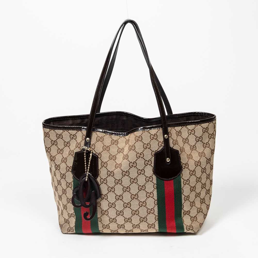 A Gucci Monogram Canvas Tote Bag Auction