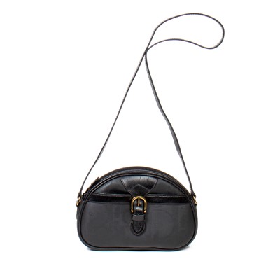 Lot 293 - Christian Dior Black Canvas Logo Crossbody