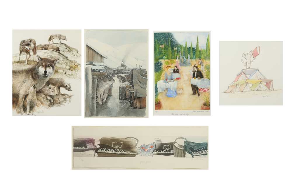Lot 351 - ILLUSTRATION.- ROBERT INGPEN, ‘The Wolf Pack’,...