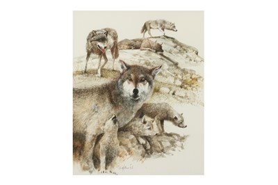 Lot 351 - ILLUSTRATION.- ROBERT INGPEN, ‘The Wolf Pack’,...